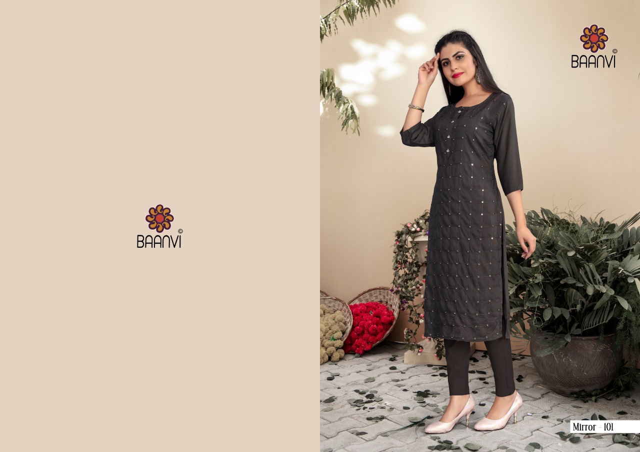 r studio mirror vol 1 rayon authentic fabric kurti  catalog