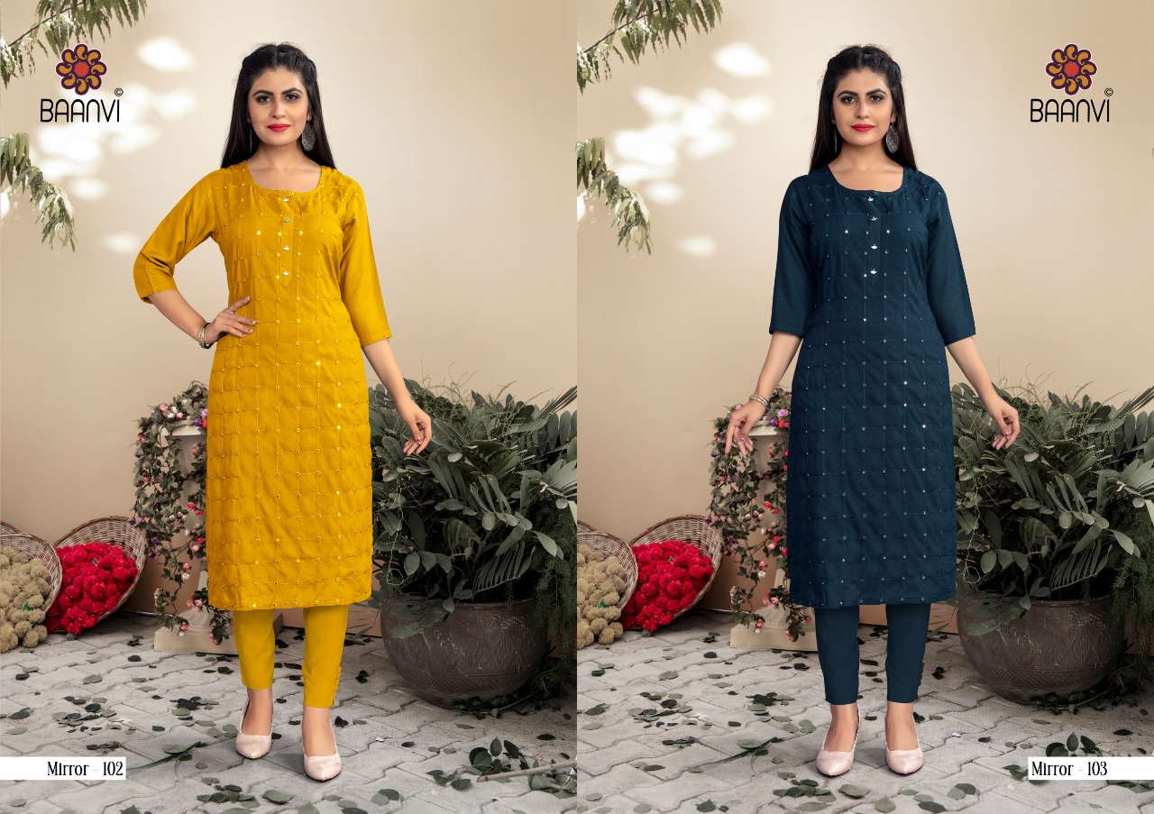 r studio mirror vol 1 rayon authentic fabric kurti  catalog