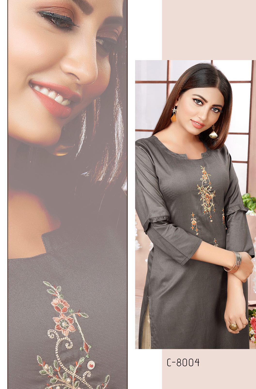 rijiya trends meher viscose new and modern style kurti with pant catalog