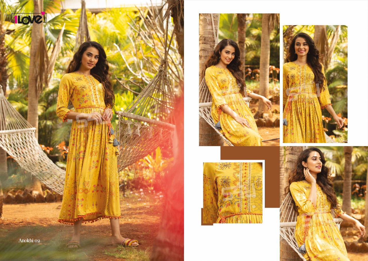 s4u anokhi rayon classic trendy look kurti catalog