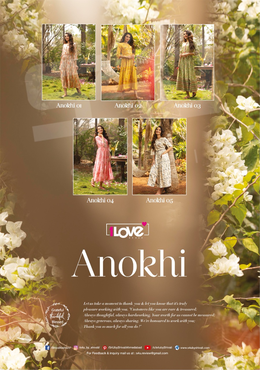 s4u anokhi rayon classic trendy look kurti catalog