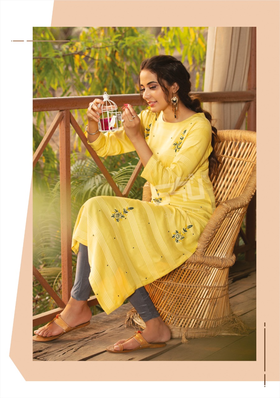 s4u Cotton candy vol 02 rayon classic trendy look kurti catalog