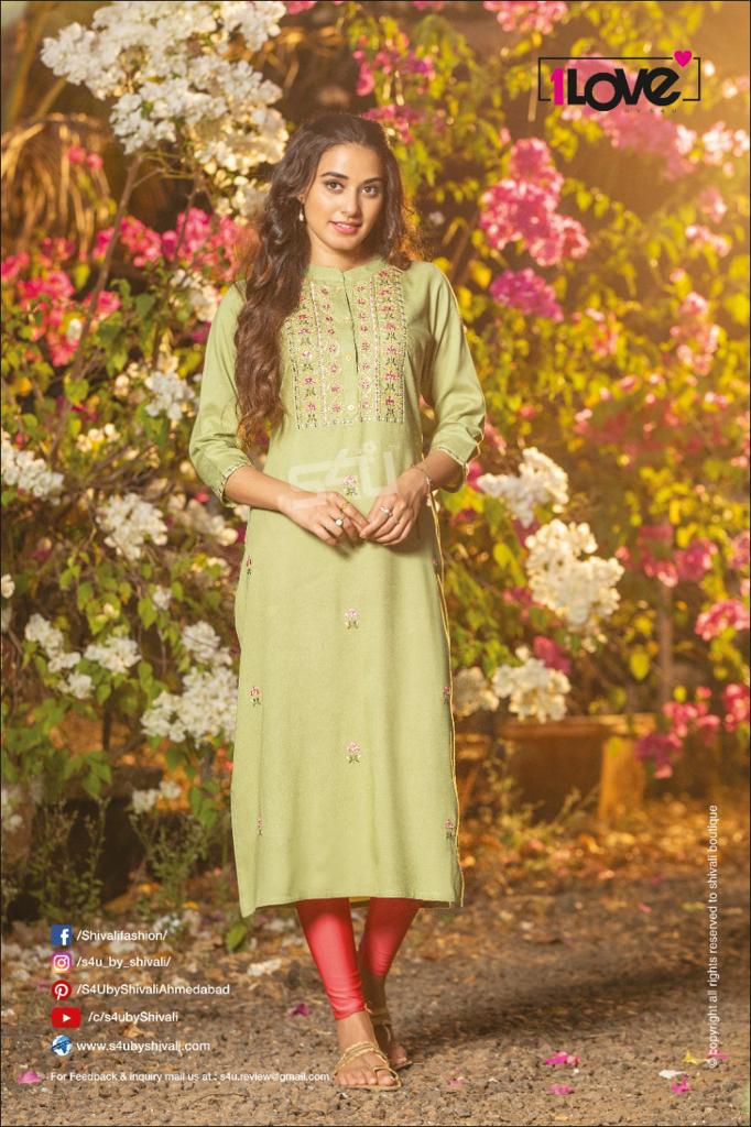 s4u Glamour rayon gorgeous look kurti catalog