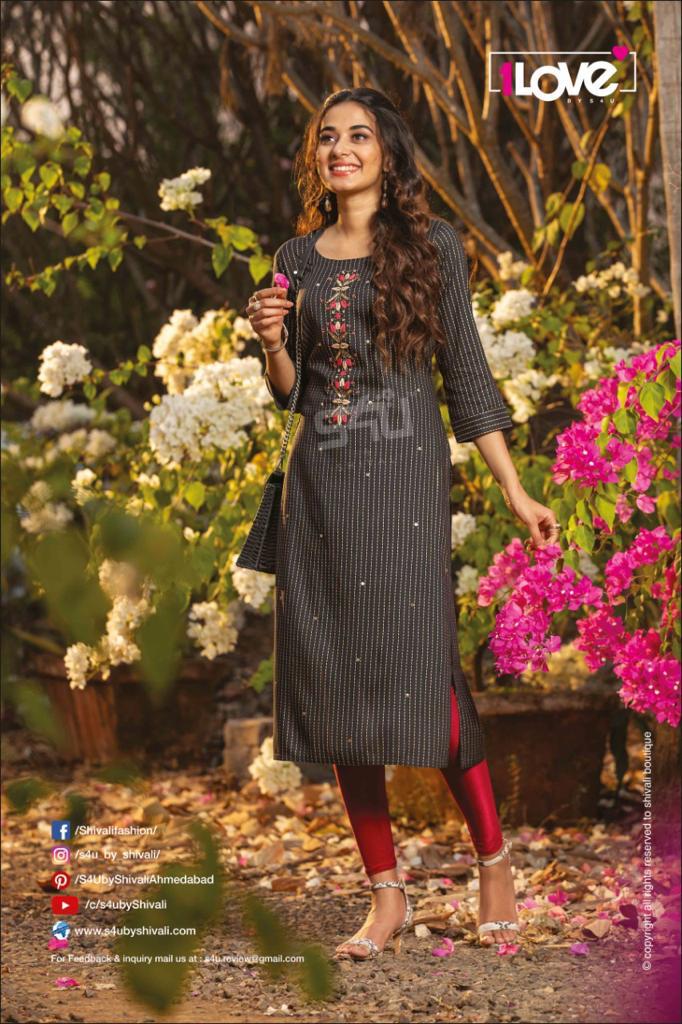 s4u Glamour rayon gorgeous look kurti catalog