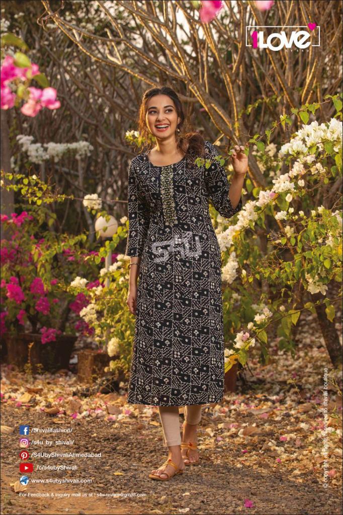 s4u Glamour rayon gorgeous look kurti catalog