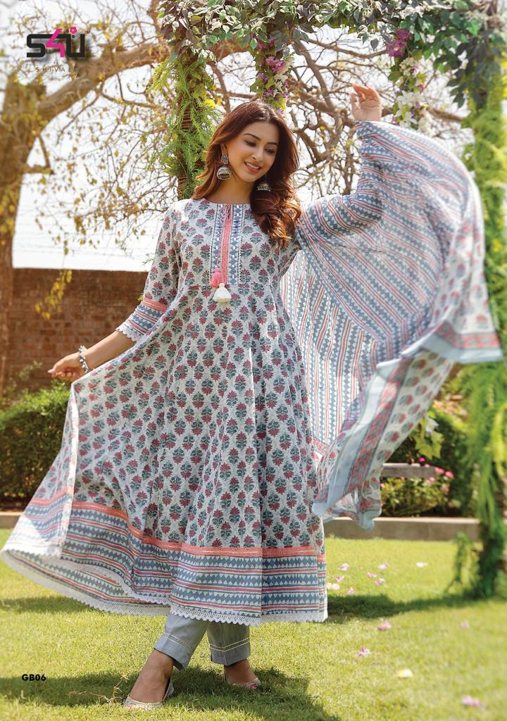 s4u gulabo 2 cotton elegant look kurta pants and dupatta catalog