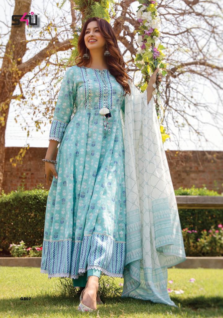 s4u gulabo 2 cotton elegant look kurta pants and dupatta catalog