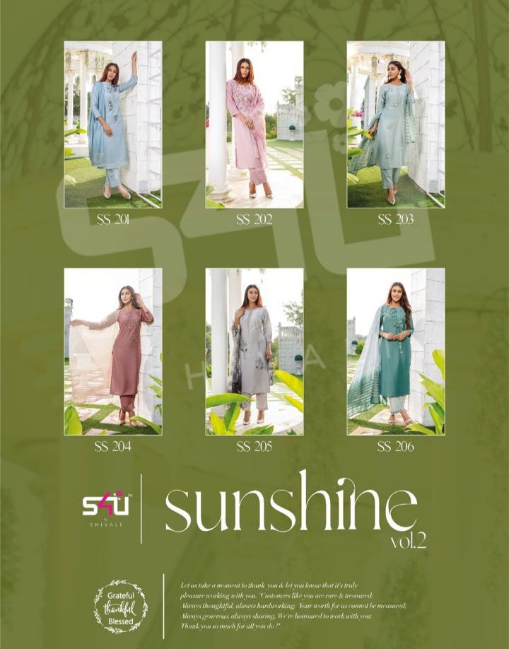 s4u gulabo 2 silk elegant look kurta pants and dupatta catalog