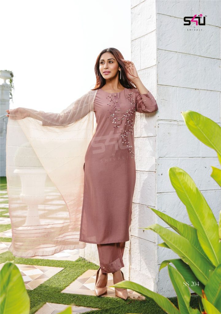 s4u gulabo 2 silk elegant look kurta pants and dupatta catalog