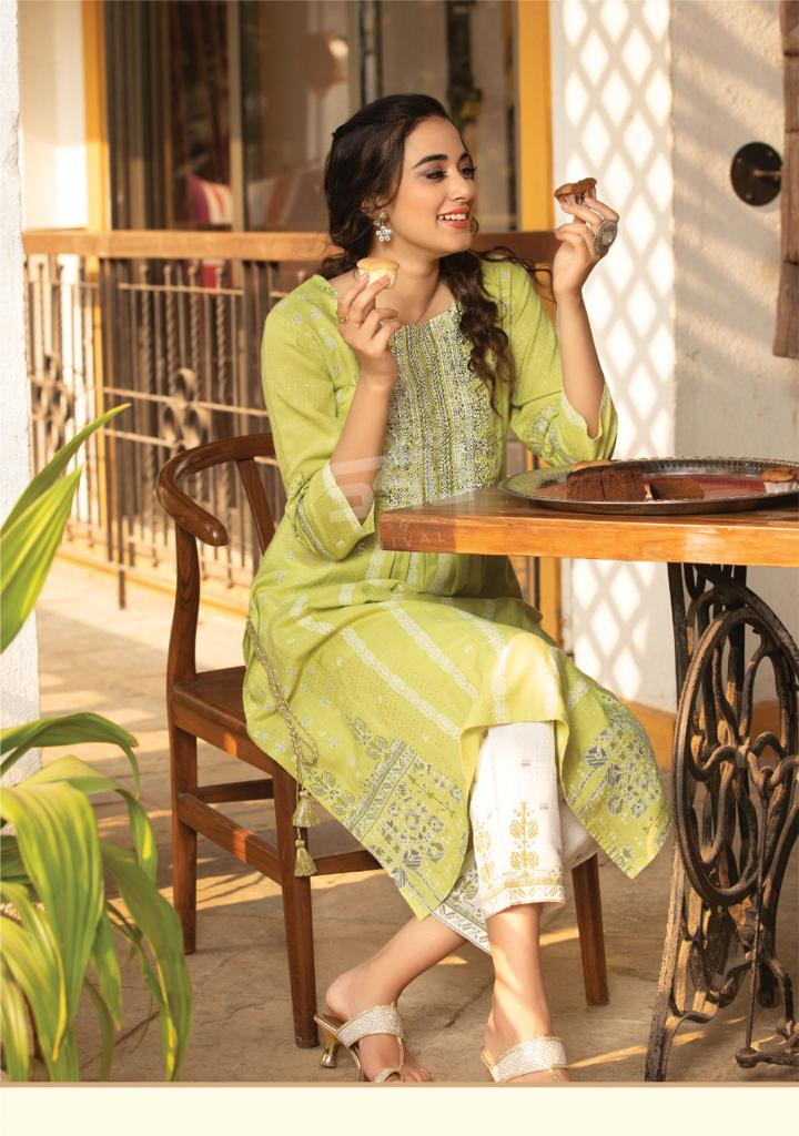 s4u indi chic vol 2 rayon graceful look kurti with pant catalog