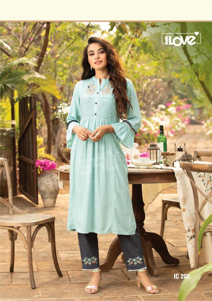 s4u indi chic vol 2 rayon graceful look kurti with pant catalog