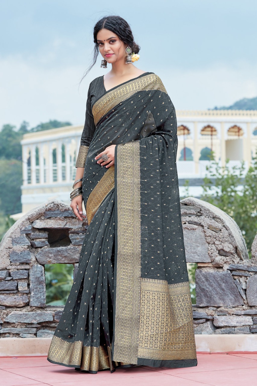 sangam prints anupama organza  decent look saree catalog