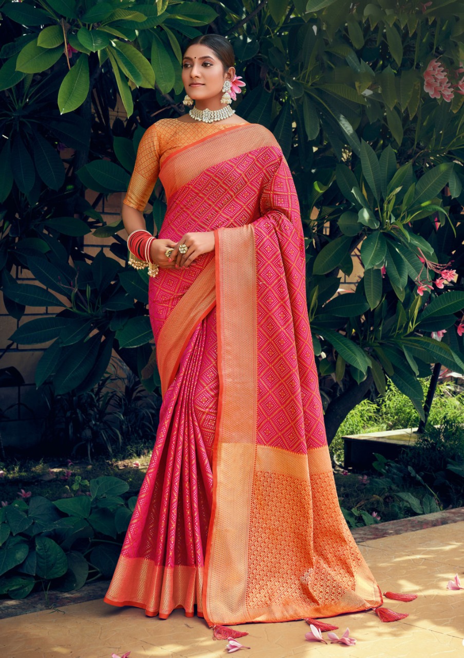 sangam prints navratan patola silk gorgeous look saree catalog