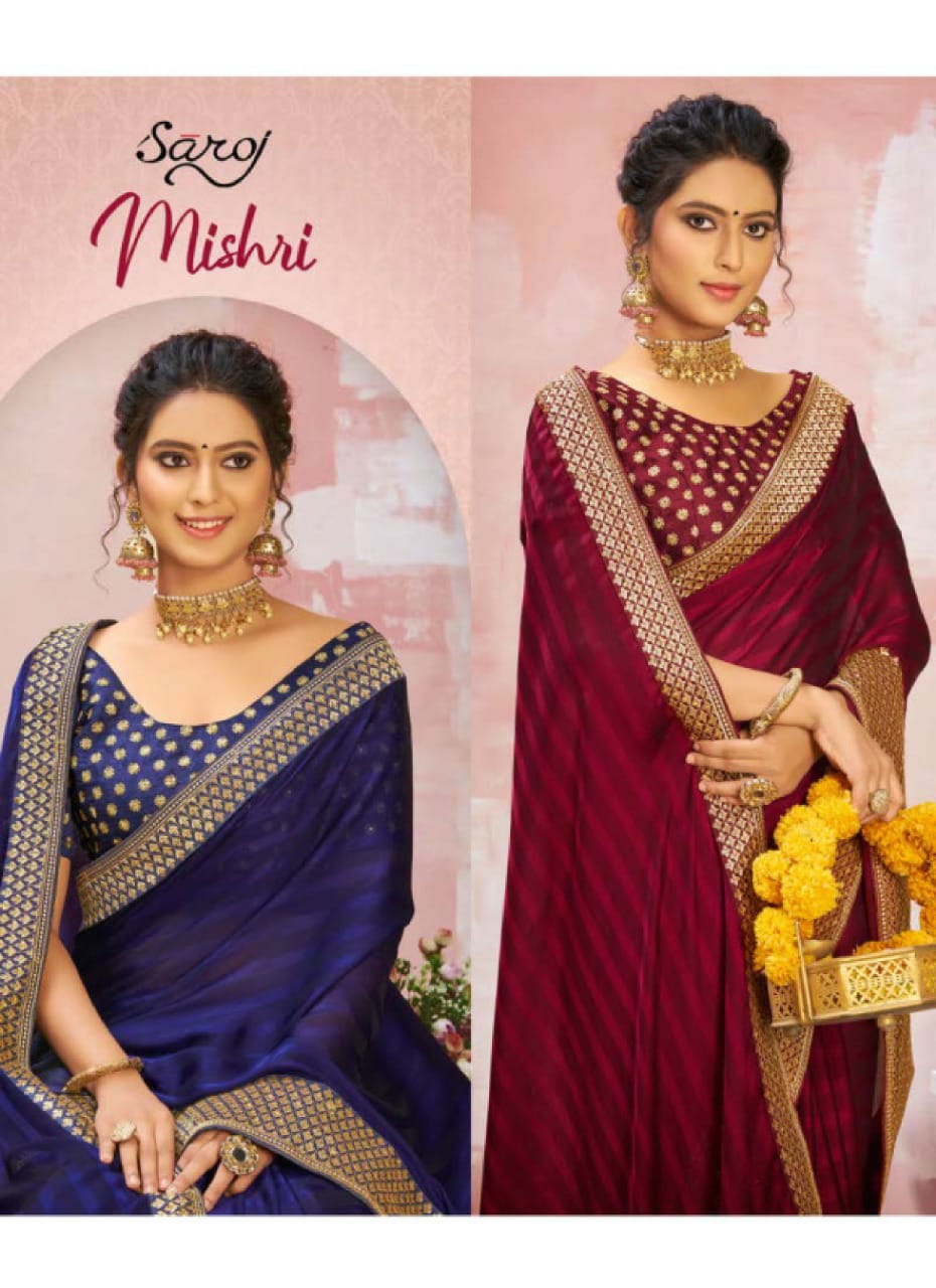 saroj mishri weightless gorgeous look saree catalog