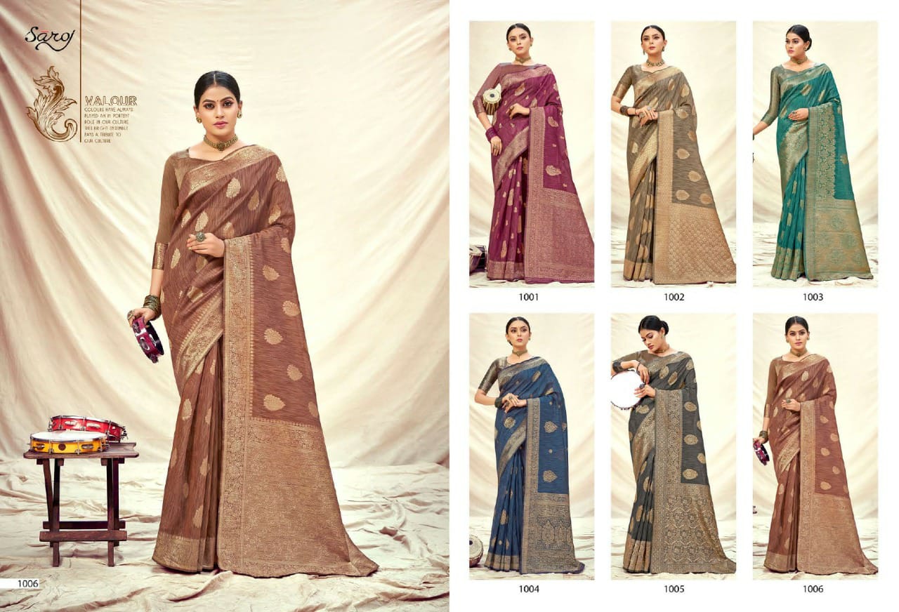 saroj sofia banarsi silk elegant look saree catalog