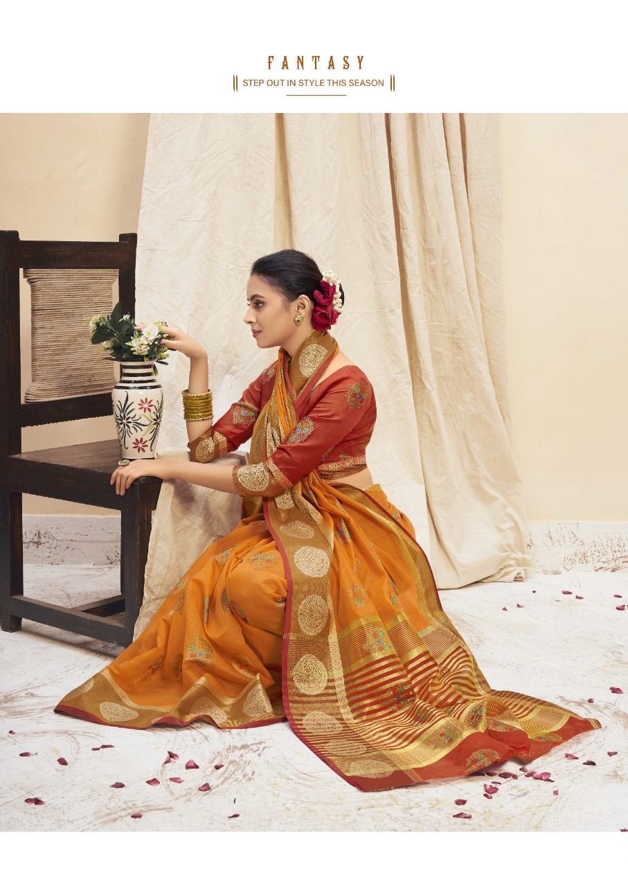 shakunt weaves jayavanti cotton graceful look saree catalog