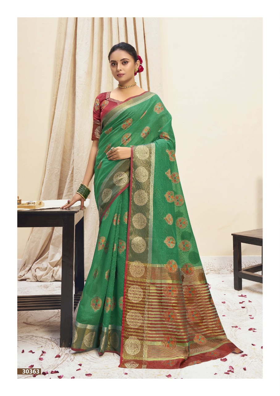 shakunt weaves jayavanti cotton graceful look saree catalog