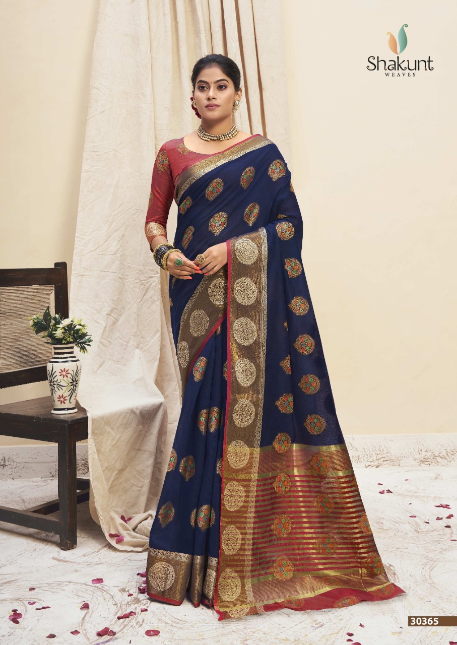 shakunt weaves jayavanti cotton graceful look saree catalog