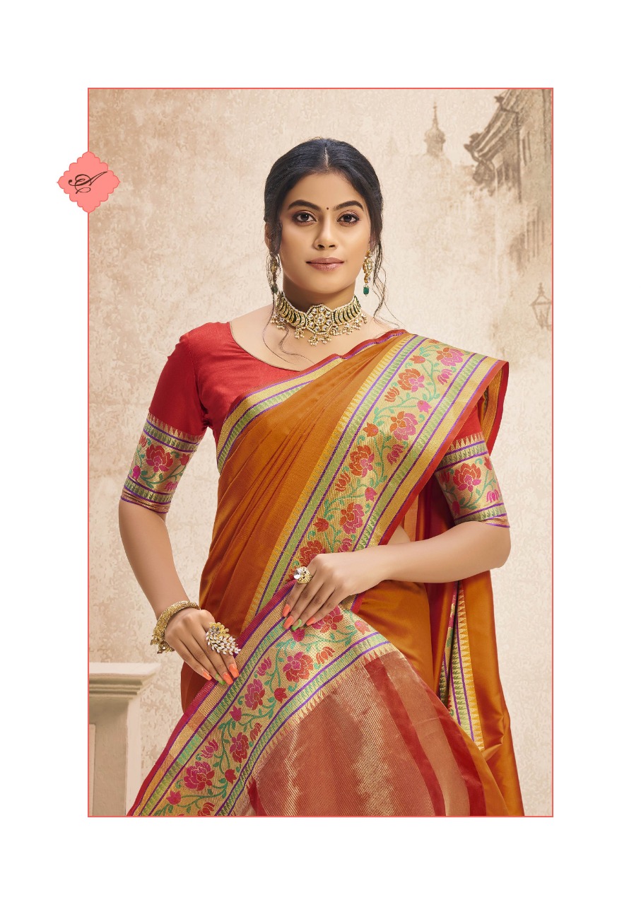 shakunt weaves Nitishree art silk graceful look saree catalog