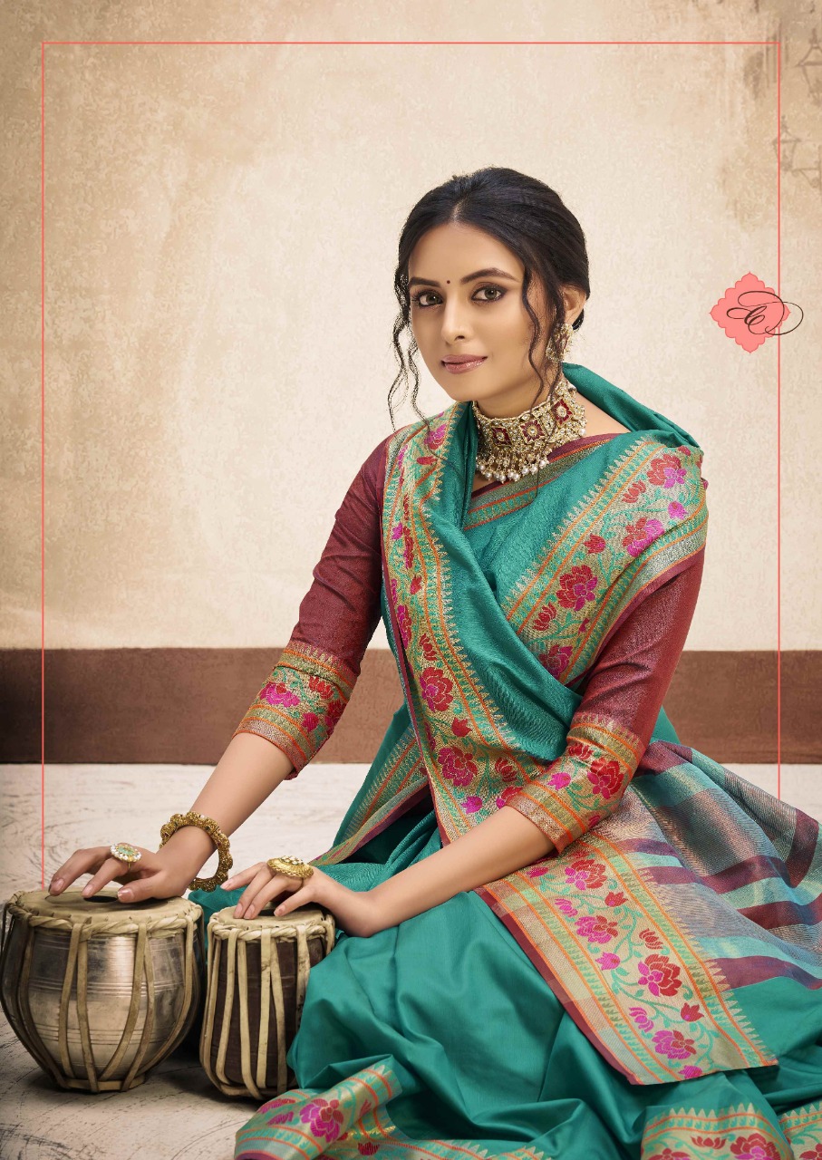 shakunt weaves Nitishree art silk graceful look saree catalog