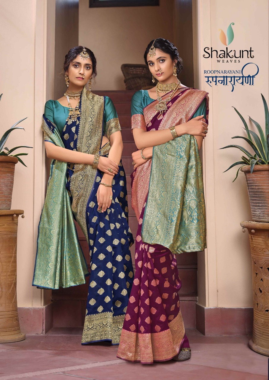 shakunt weaves roopnarayani silk graceful look saree catalog