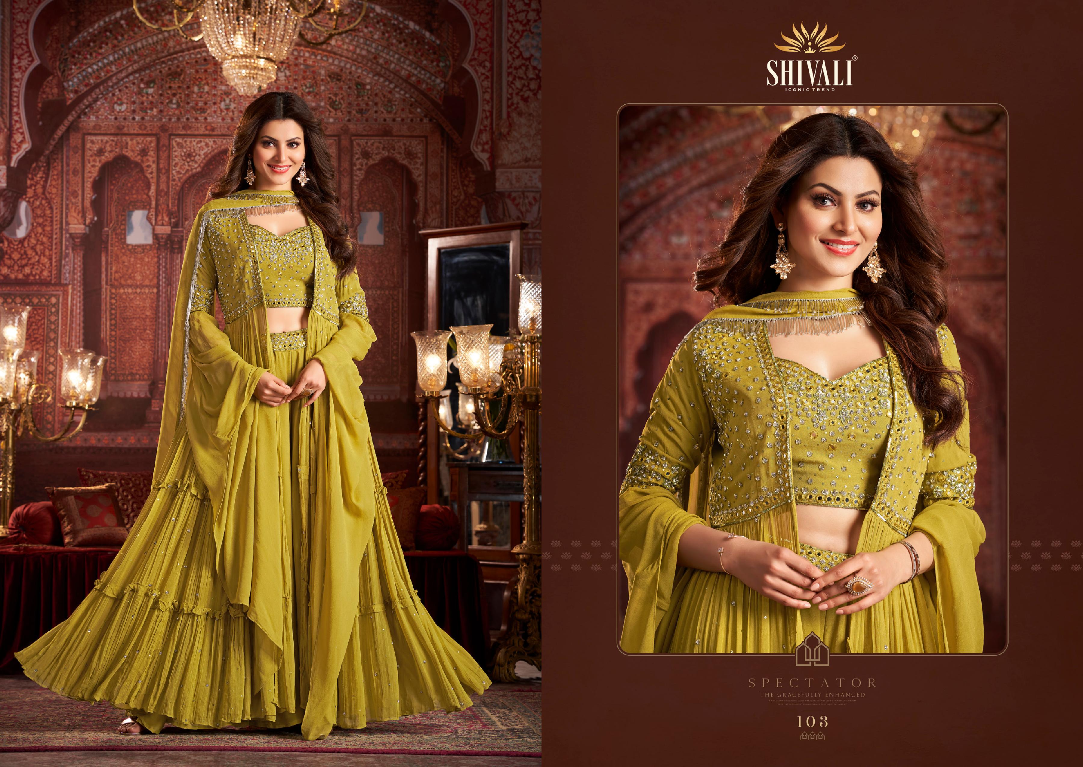 shivali fashion  Alisha Volume 8 fancy gorgeous look lehngha catalog