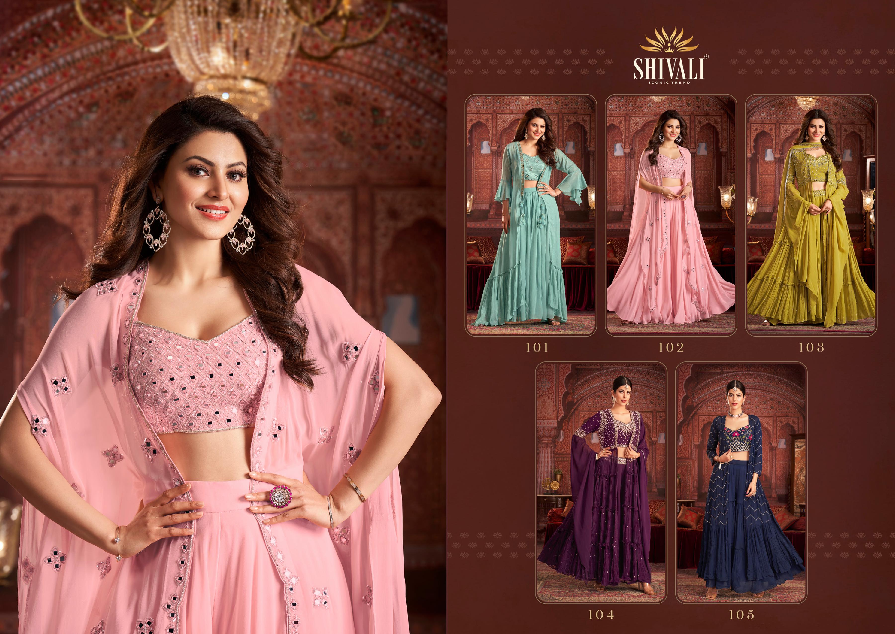 shivali fashion  Alisha Volume 8 fancy gorgeous look lehngha catalog