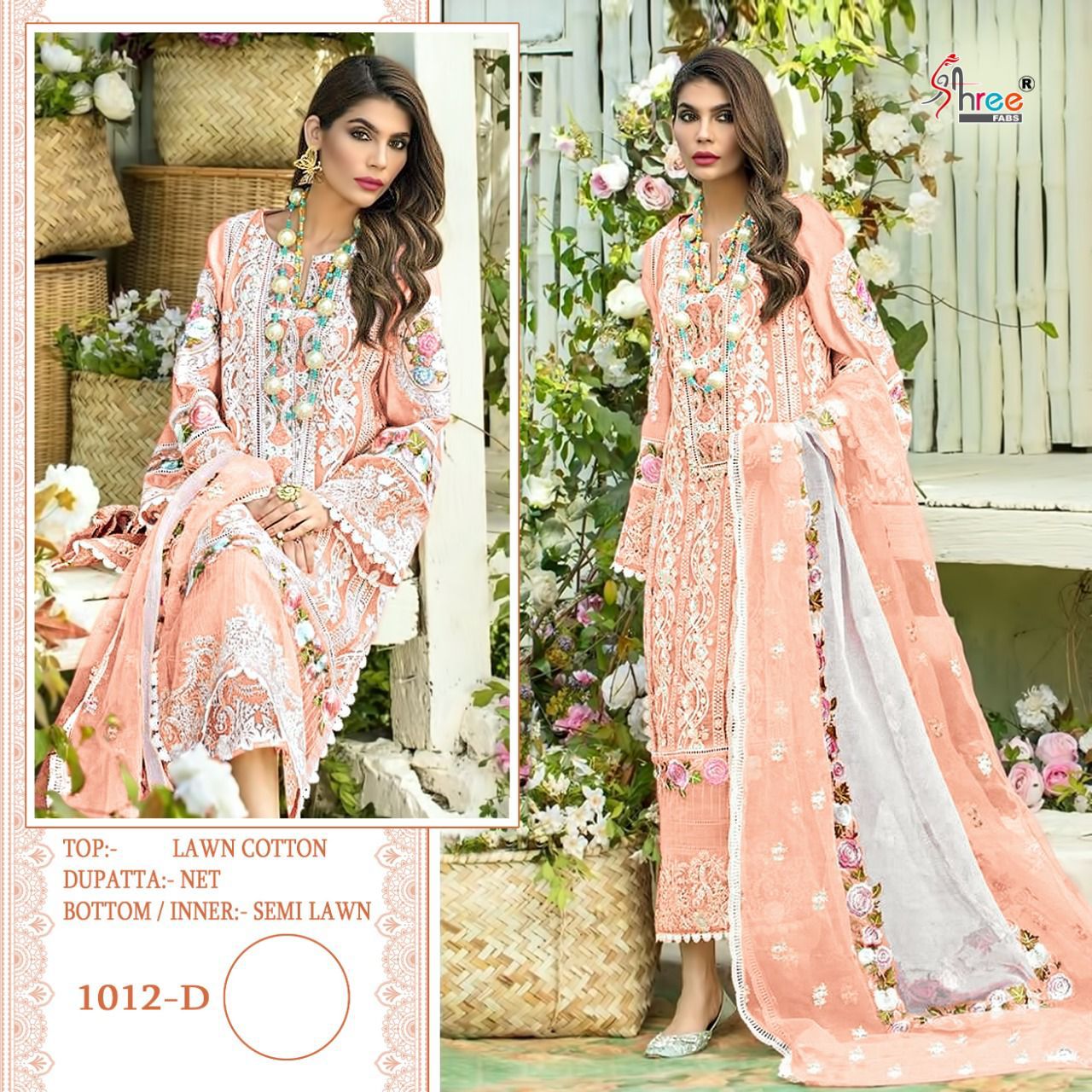 shree fab crimson premium lawn collection vol 2 cotton innovative look salwar suit  catalog