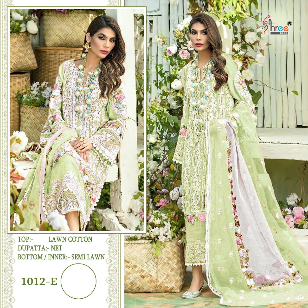 shree fab crimson premium lawn collection vol 2 cotton innovative look salwar suit  catalog