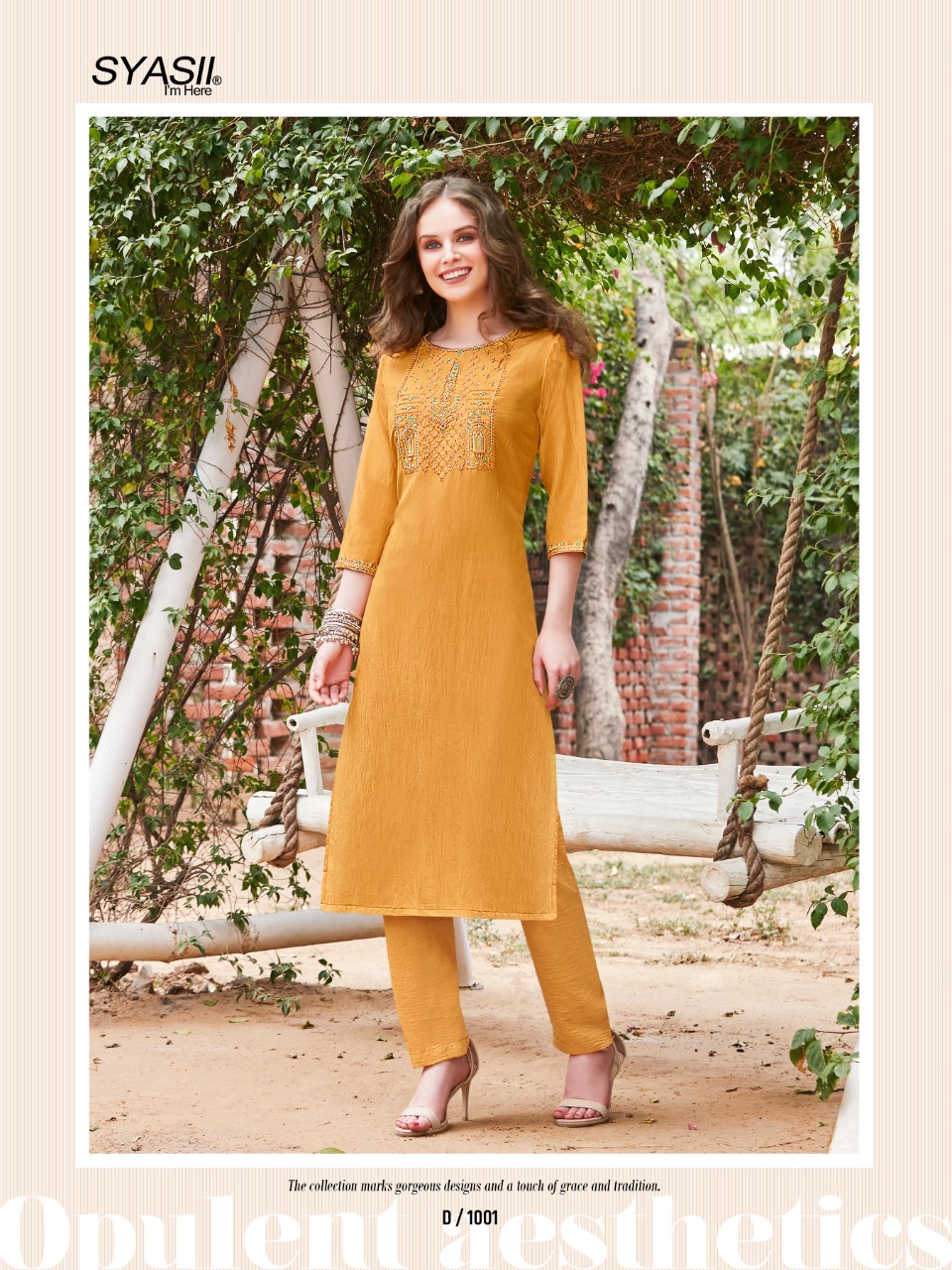 syasii rayasa pure chinon kashmiri embroidary gorgeous look kurti with bottom catalog