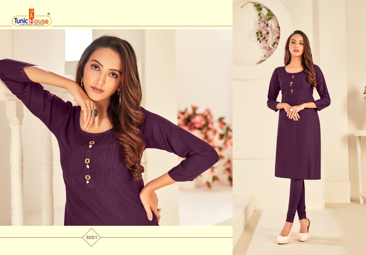 tunic house nice girl viscous classic trendy look kurti catalog