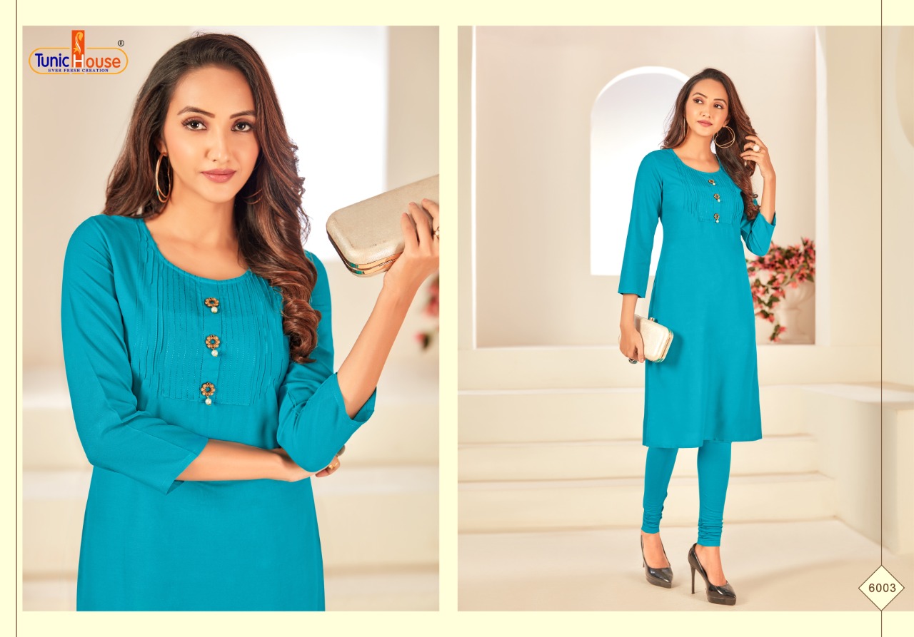 tunic house nice girl viscous classic trendy look kurti catalog