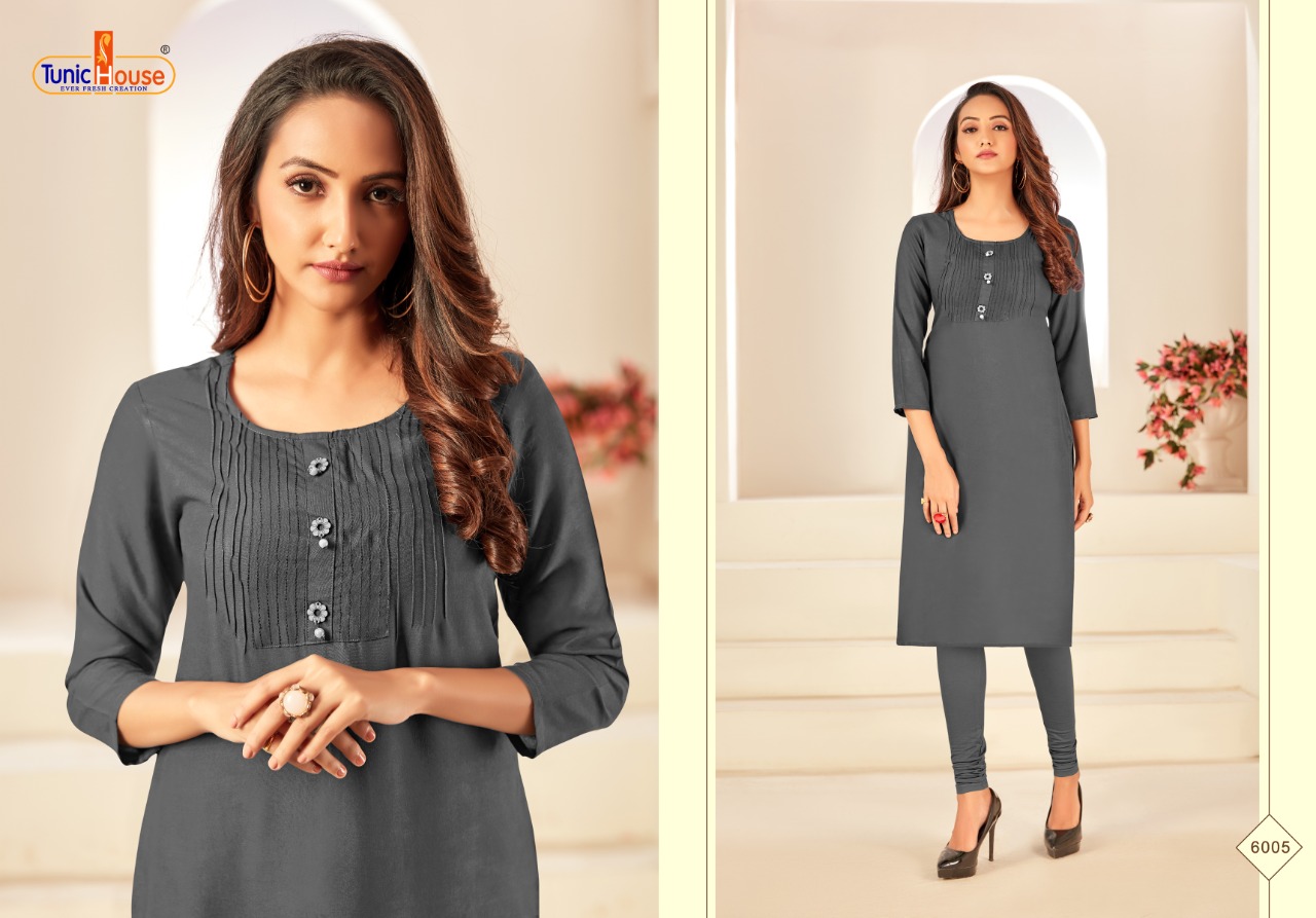 tunic house nice girl viscous classic trendy look kurti catalog