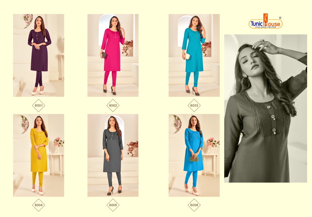 tunic house nice girl viscous classic trendy look kurti catalog