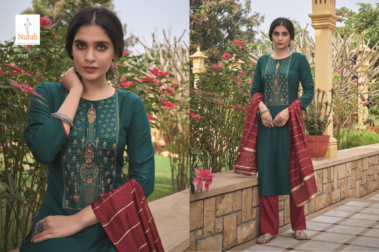 tunic house nikunj nx chinnon gorgeous look top with bottom and dupatta catalog