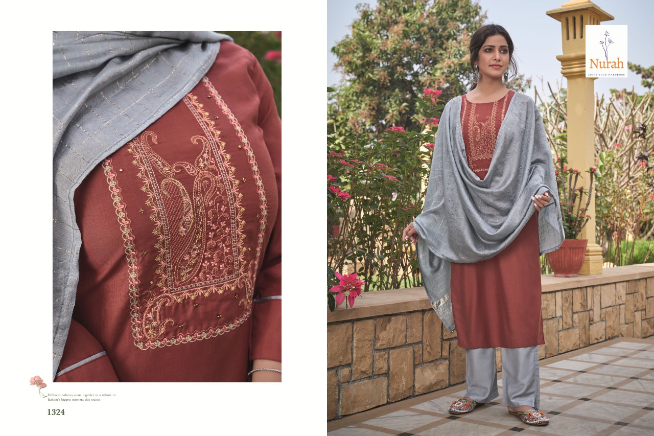 tunic house nikunj nx chinnon gorgeous look top with bottom and dupatta catalog