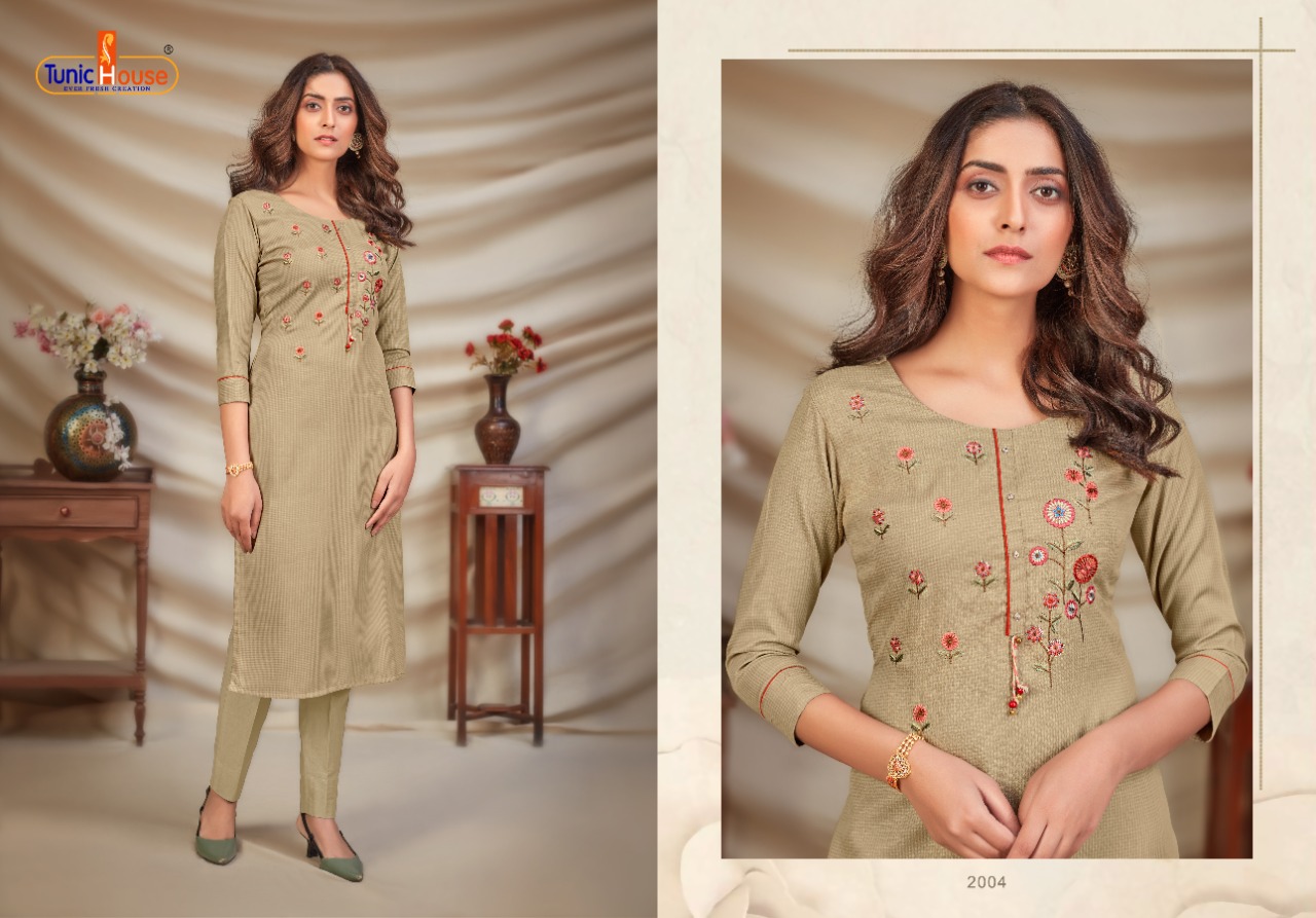 tunic house norja 3 viscouse graceful look kurti catalog