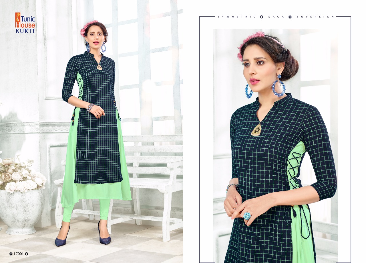 tunic house rukhshar vol 1 viscose  graceful look kurti catalog