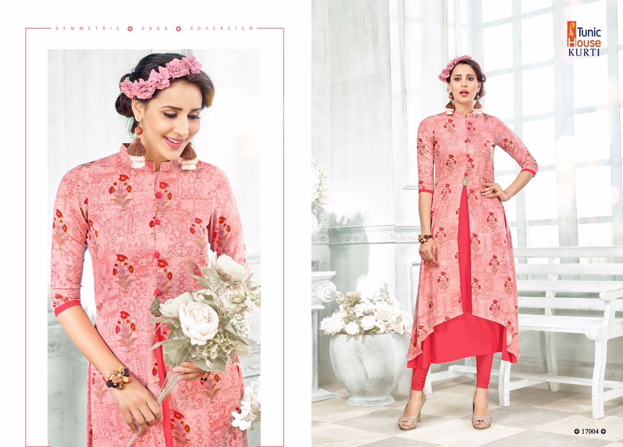 tunic house rukhshar vol 1 viscose  graceful look kurti catalog