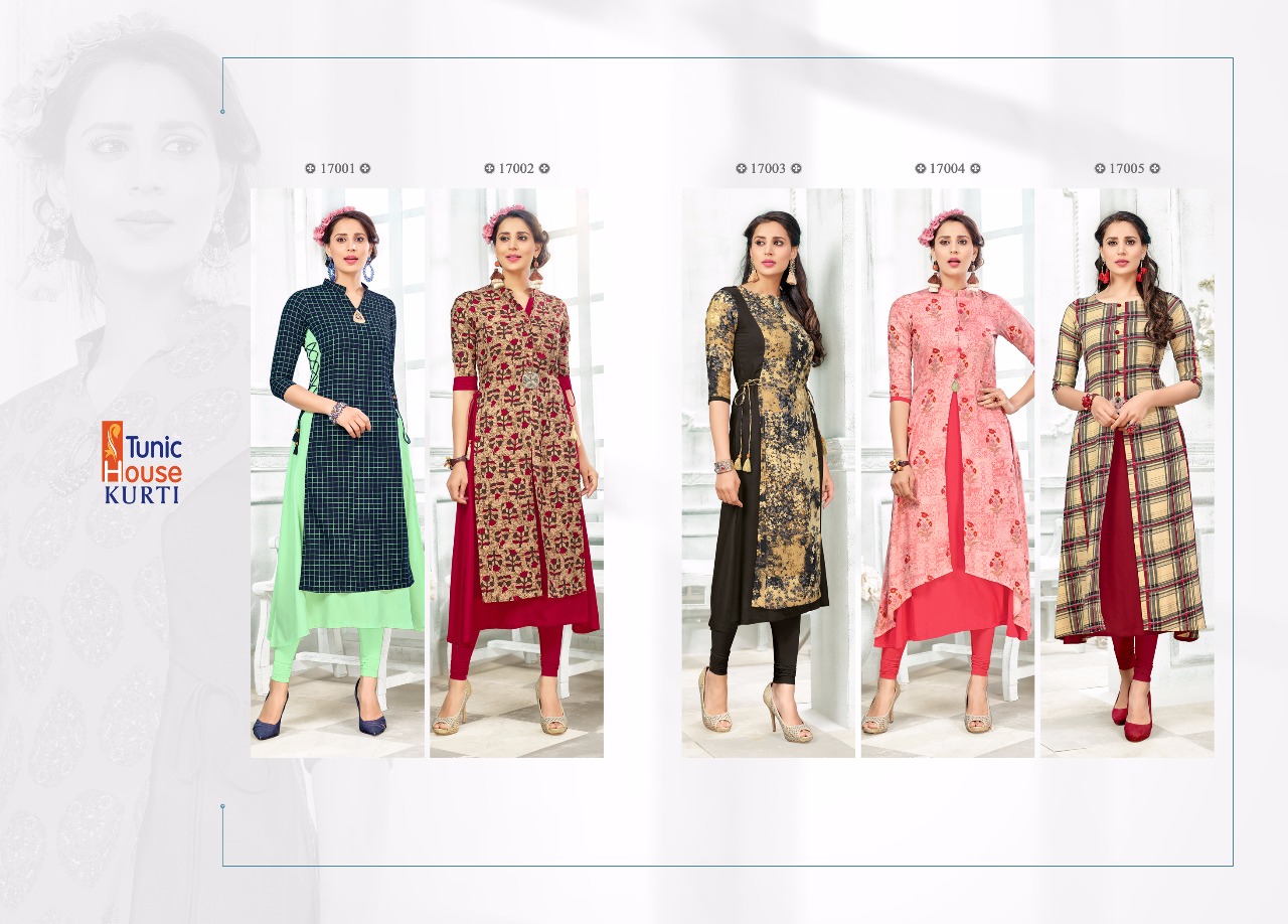 tunic house rukhshar vol 1 viscose  graceful look kurti catalog