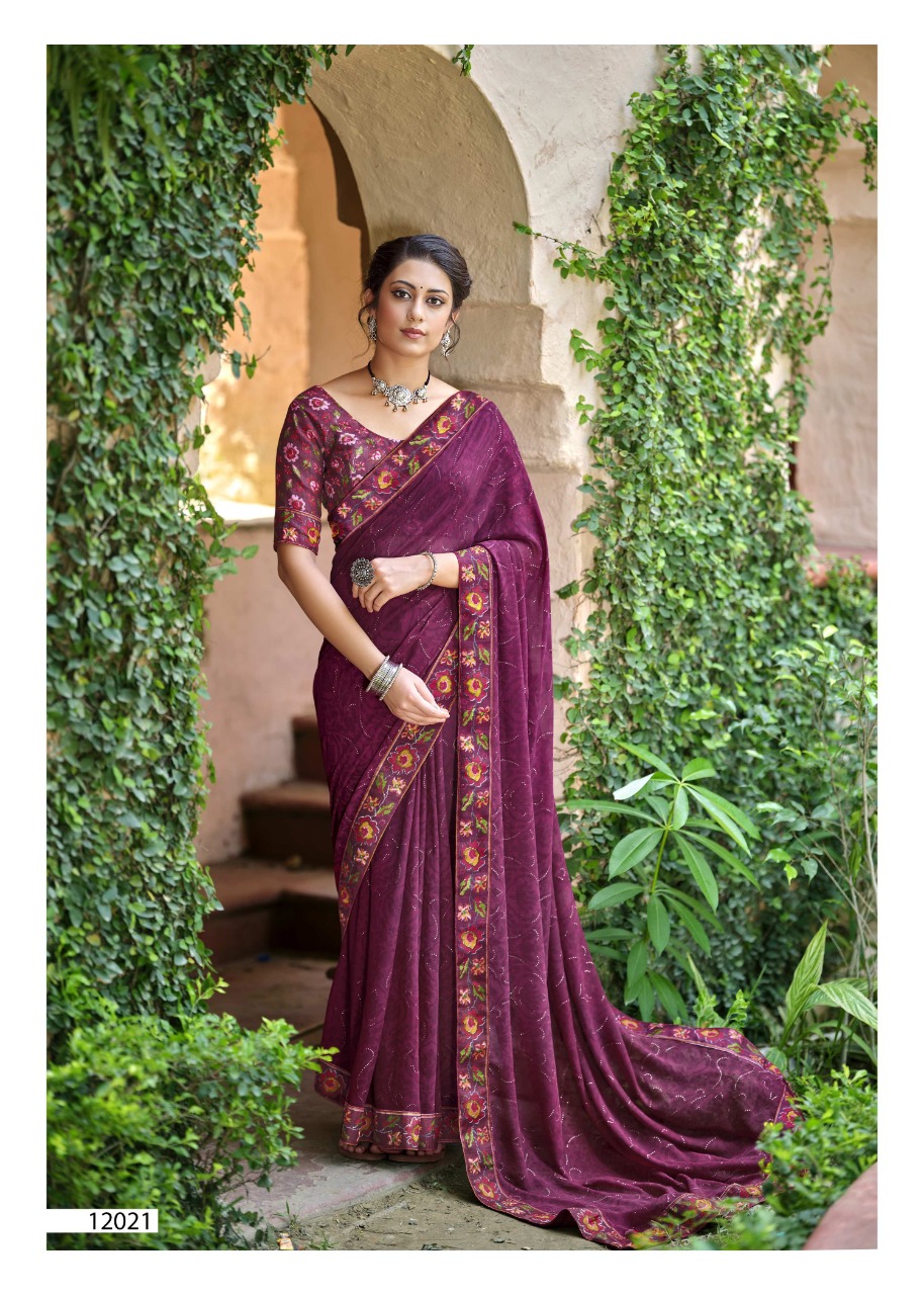 vallabhi prints tasleen 2  georgget graceful look saree catalog