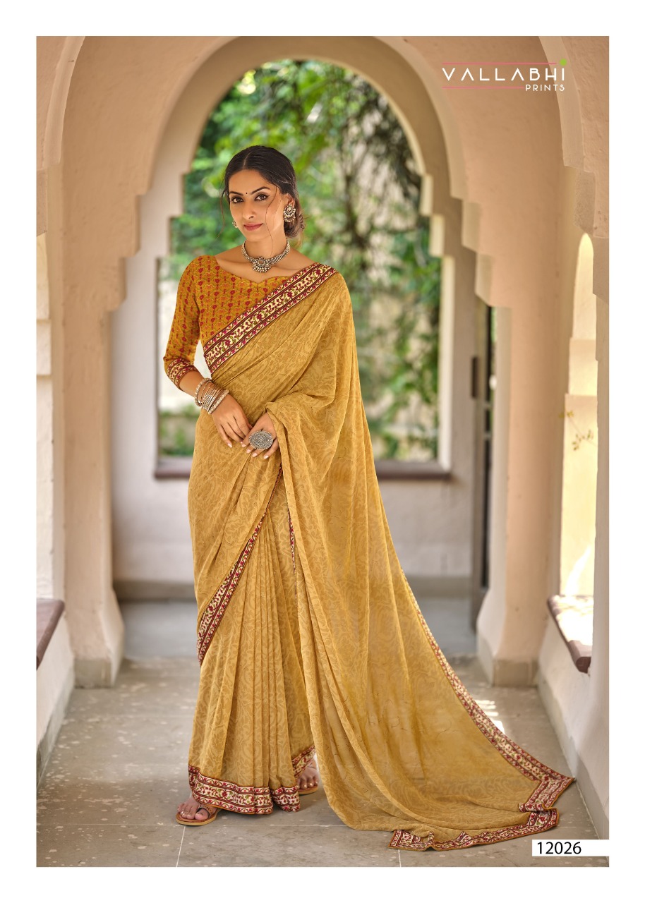 vallabhi prints tasleen 2  georgget graceful look saree catalog