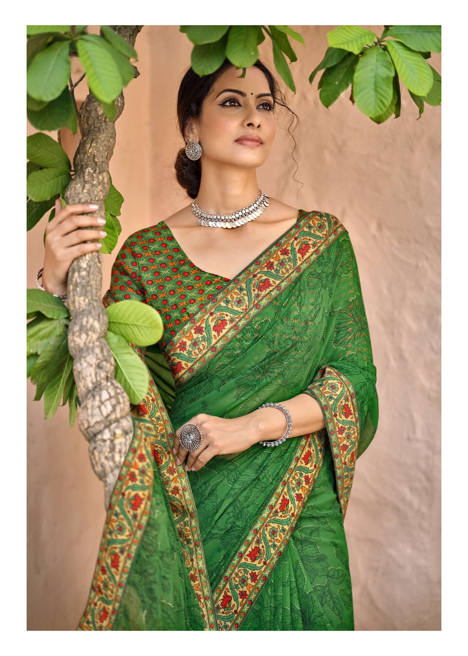 vallabhi prints tasleen 2  georgget graceful look saree catalog