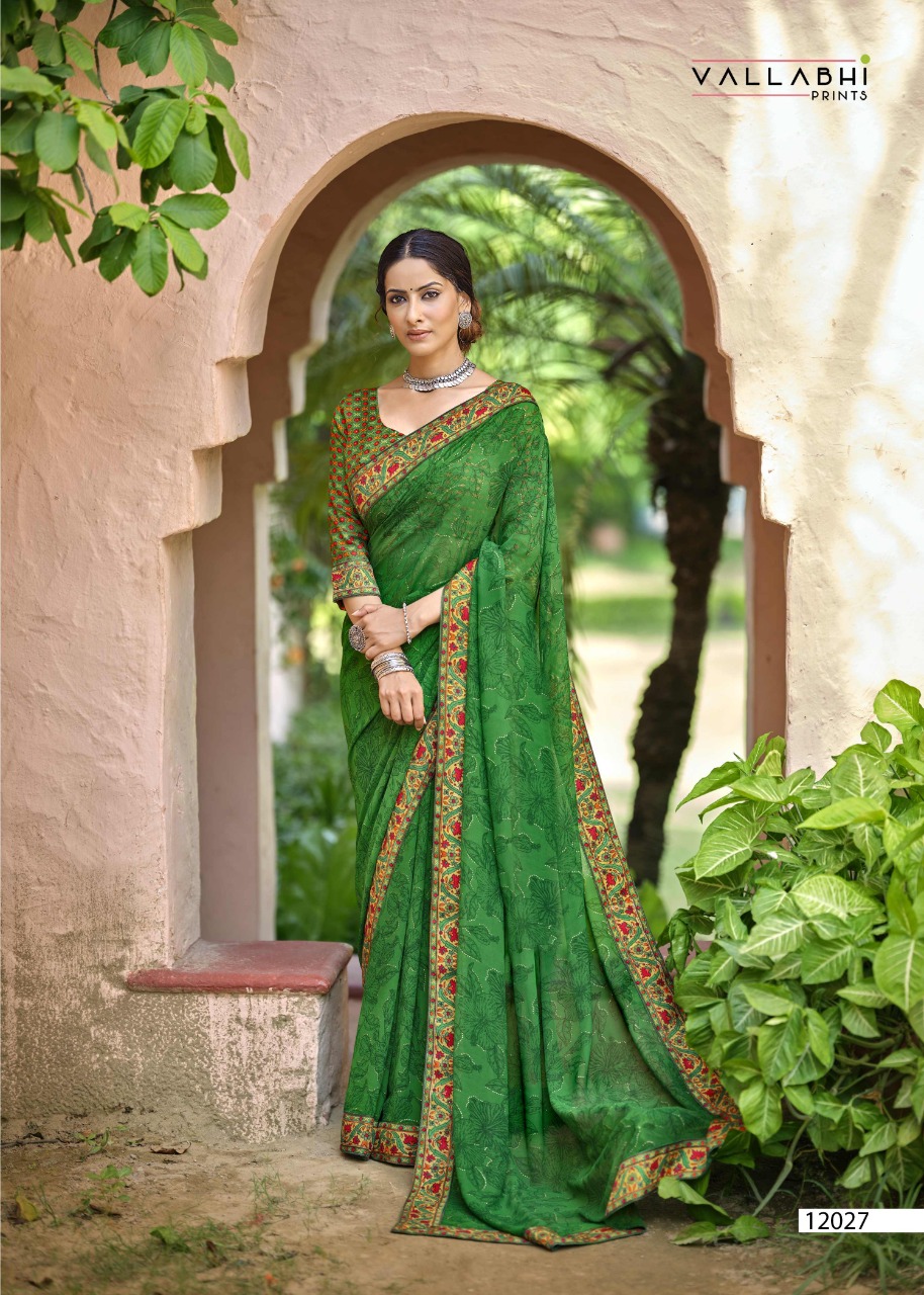 vallabhi prints tasleen 2  georgget graceful look saree catalog