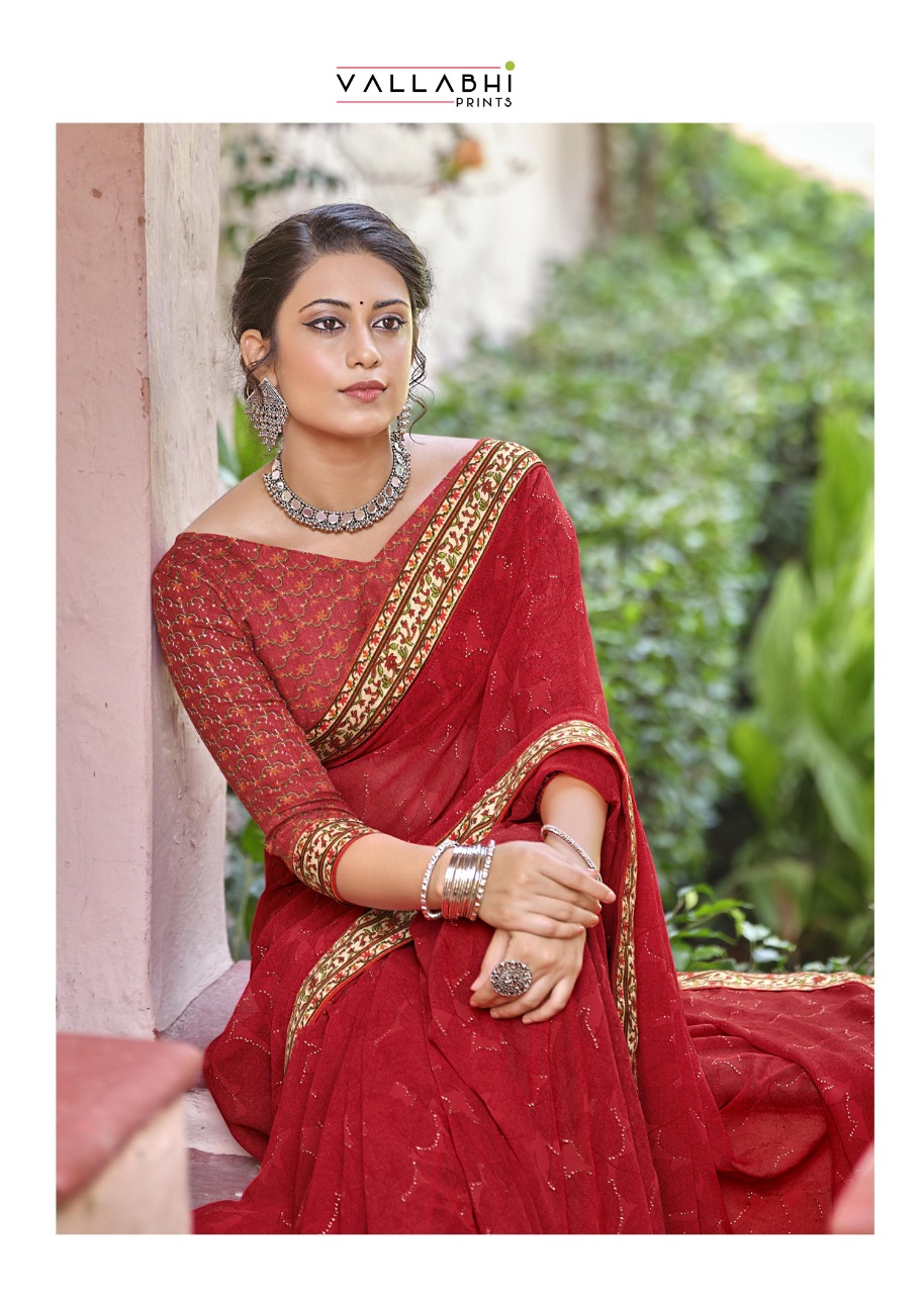 vallabhi prints tasleen 2  georgget graceful look saree catalog