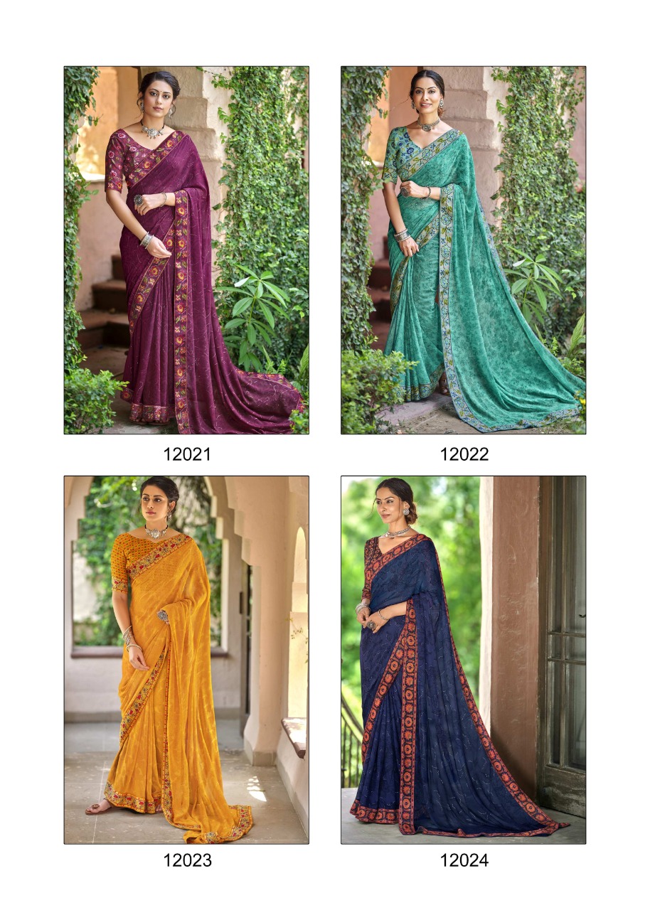 vallabhi prints tasleen 2  georgget graceful look saree catalog