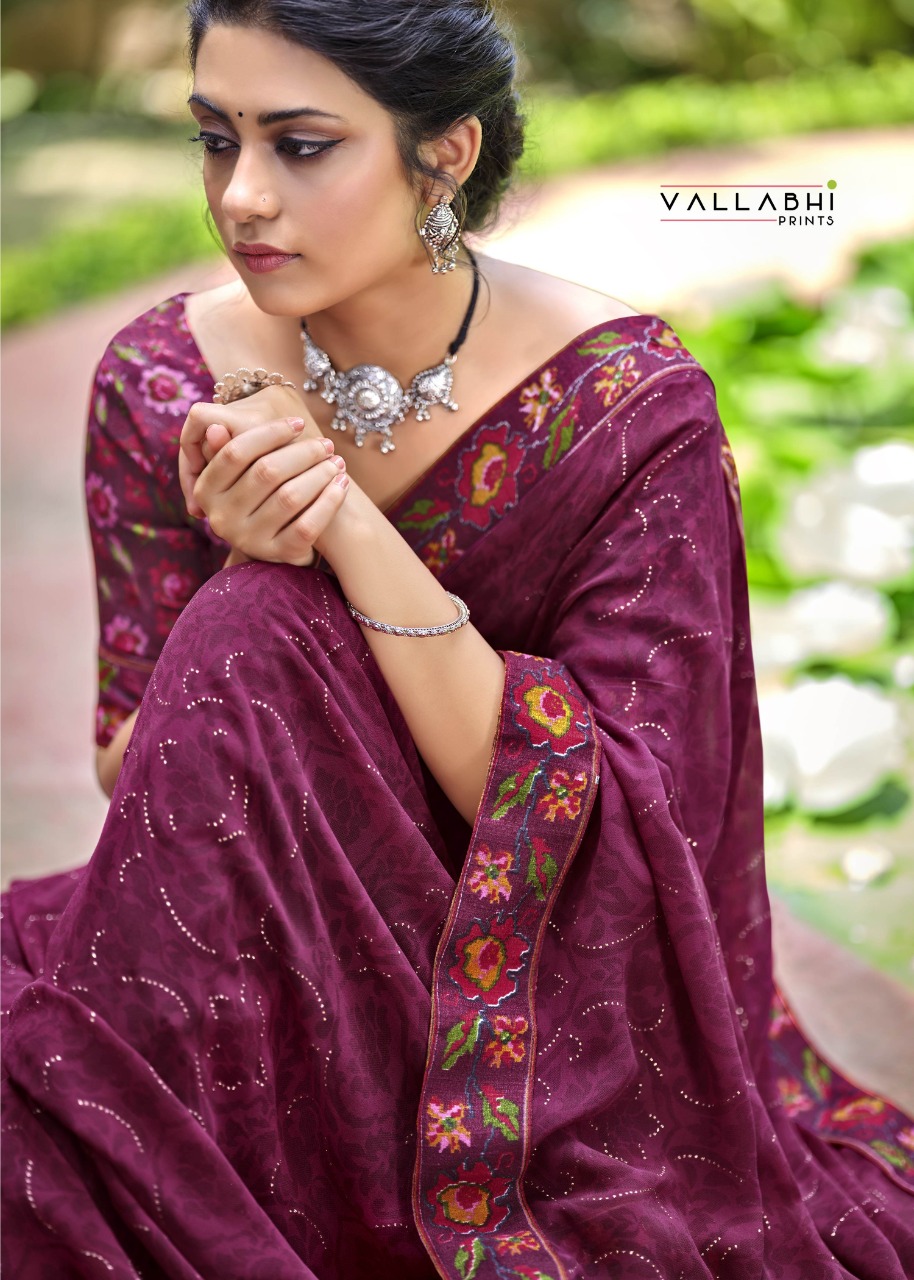 vallabhi prints tasleen 2  georgget graceful look saree catalog