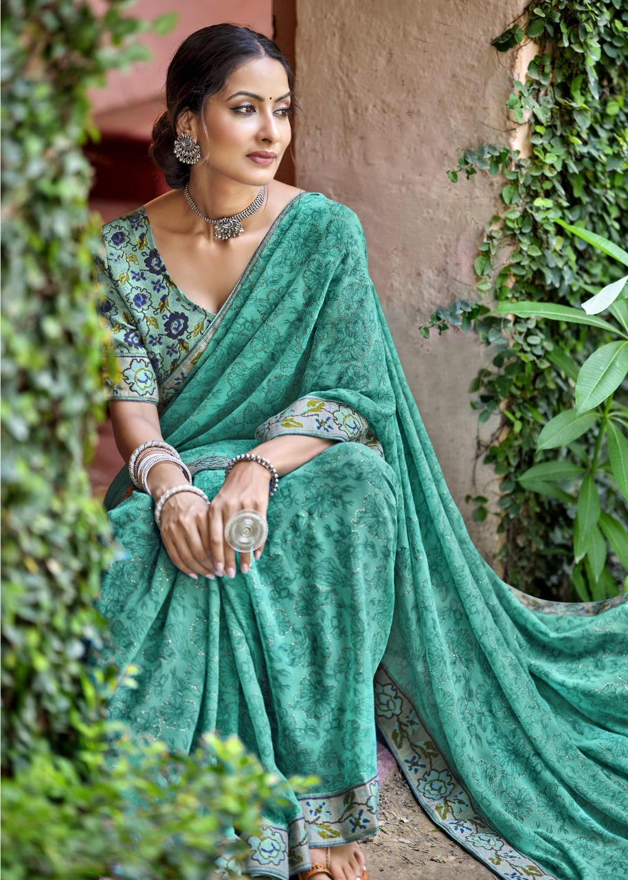 vallabhi prints tasleen 2  georgget graceful look saree catalog