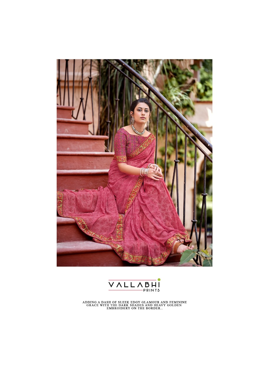 vallabhi prints tasleen 2  georgget graceful look saree catalog