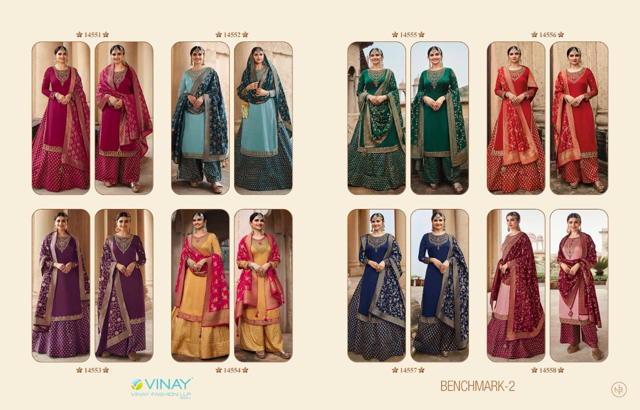 vinay fashion kaseesh benchmark 2 bsy festive look salwar suit catalog